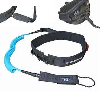 Concept X Wing Foil Coiled Waist Leash V2 Performance 10'